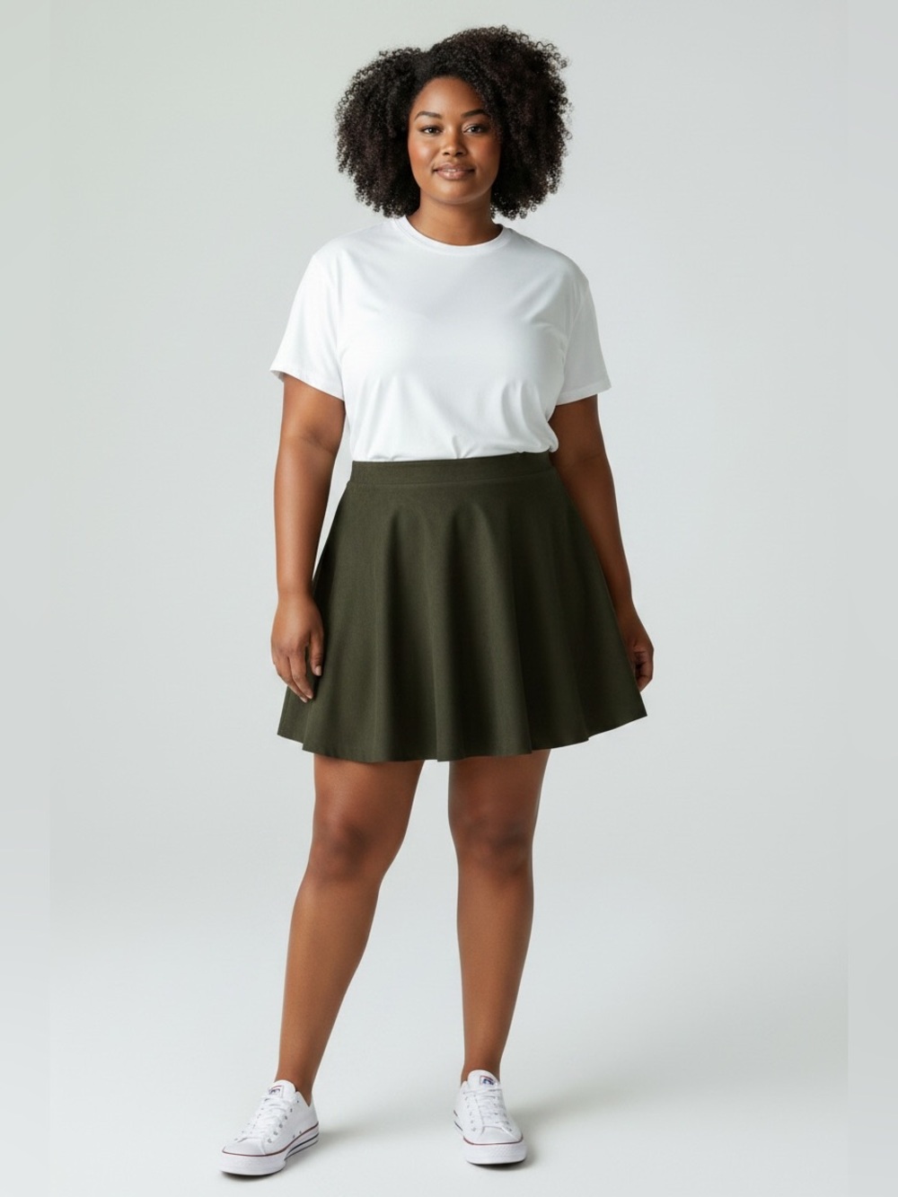 Torrid Olive Green Sweater Skirt Size 2